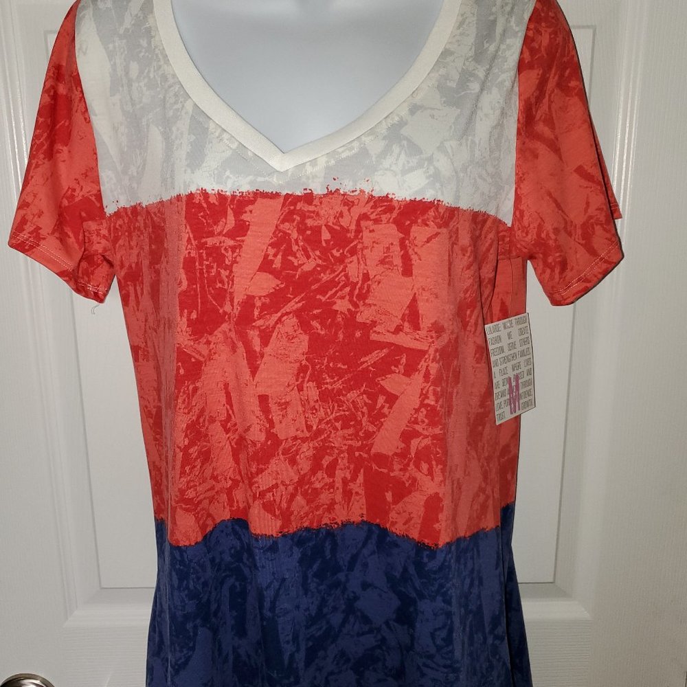 Lularoe Red, White & Blue Christy T Sz M